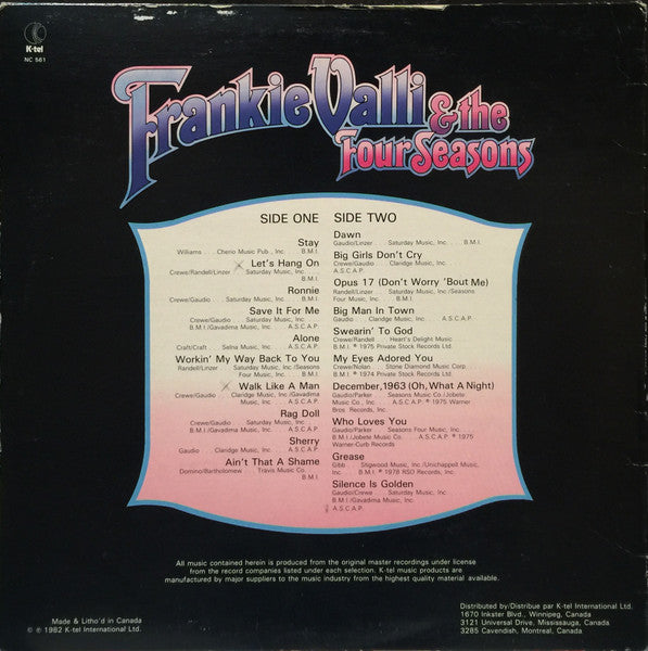 Frankie Valli & The Four Seasons The Four Seasons