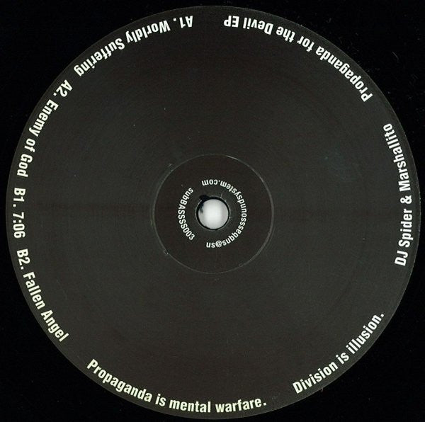 Rectangle Triangle Propaganda For The Devil EP album cover featuring dark, abstract artwork with bold typography.