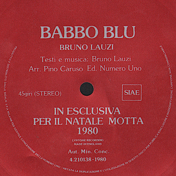 Babbo Blu Bruno Lauzi