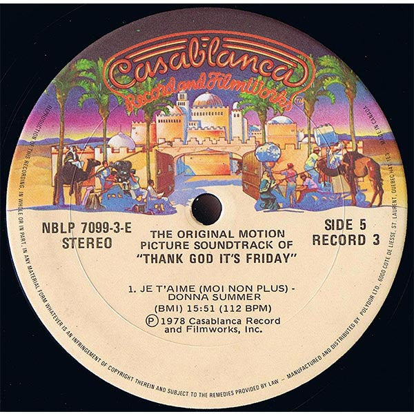 Thank God It's Friday (The Original Motion Picture Soundtrack) Various