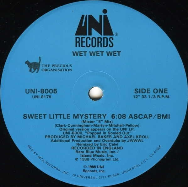 Sweet Little Mystery Wet Wet Wet
