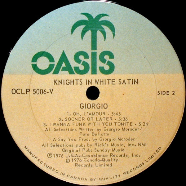 Knights In White Satin Giorgio Moroder