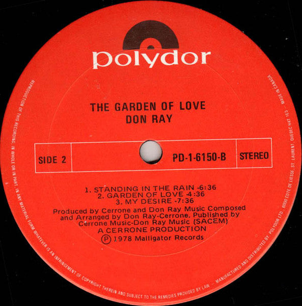 The Garden Of Love Don Ray