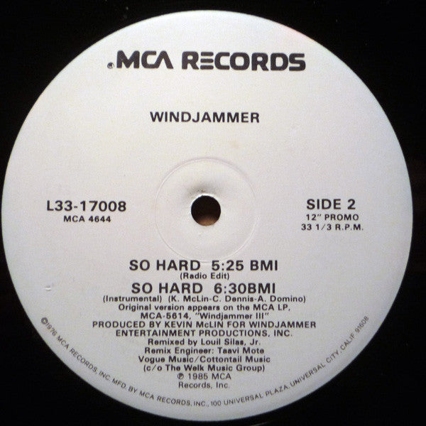 So Hard Windjammer