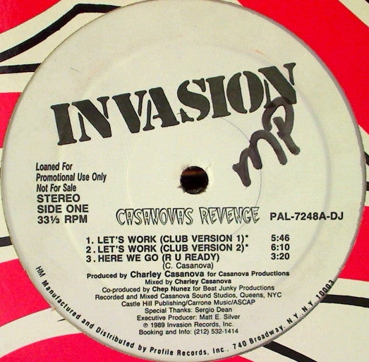 Let's Work Casanova's Revenge