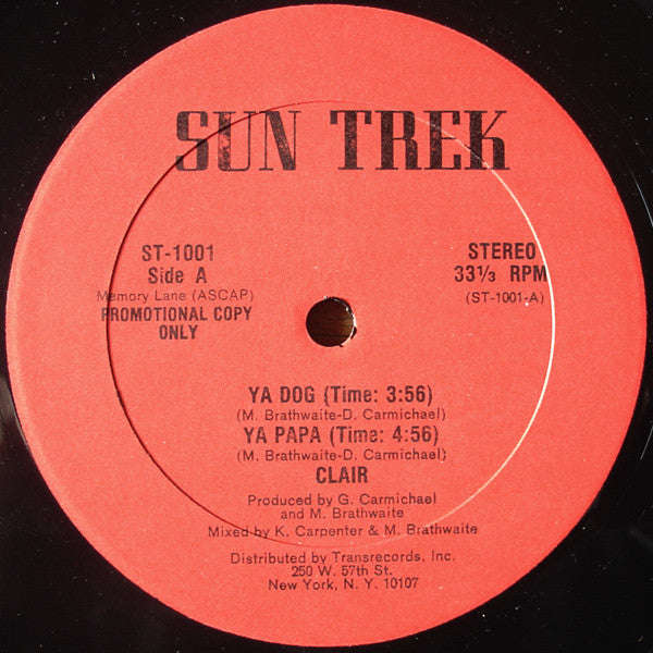 Ya Dog / Ya Papa Clair Hicks