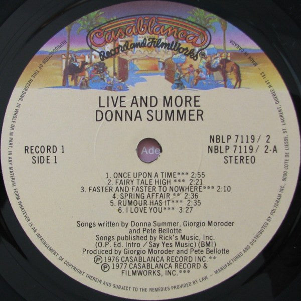 Live And More Donna Summer