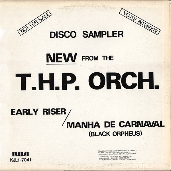 RCA Disco Sampler THP Orchestra