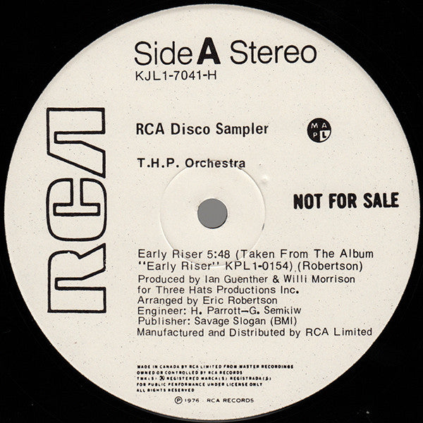 RCA Disco Sampler THP Orchestra