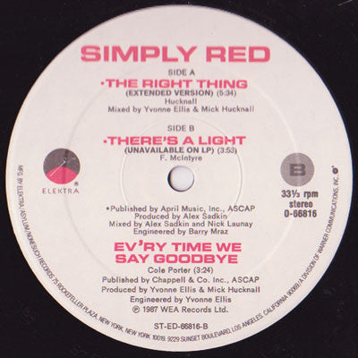 The Right Thing Simply Red