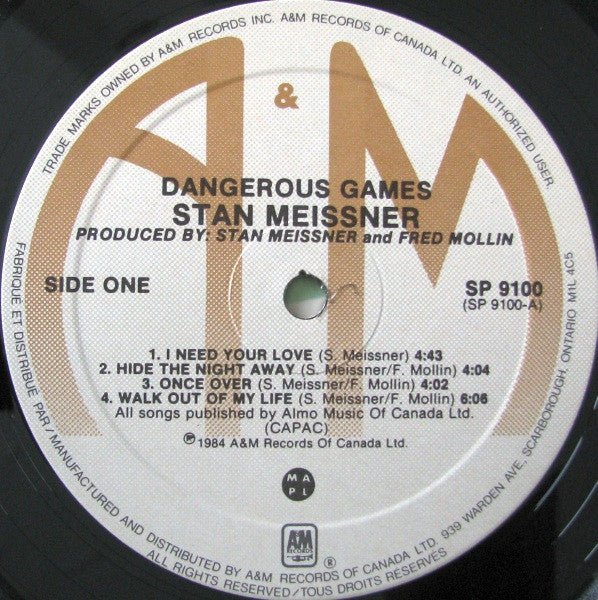 Dangerous Games Stan Meissner