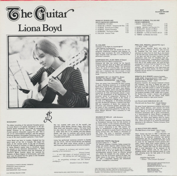 The Guitar Liona Boyd