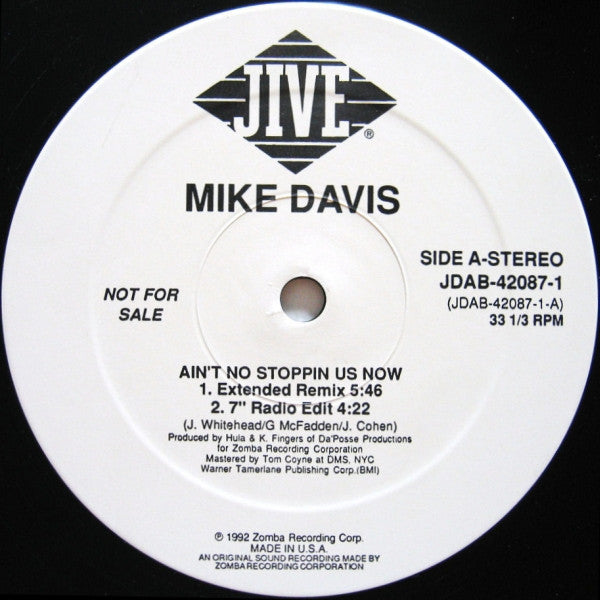 Ain't No Stoppin' Us Now Mike Davis (7)