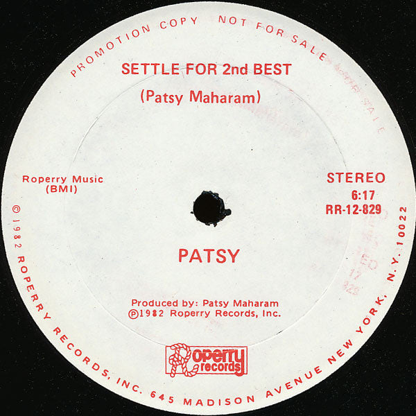 Teach Me, Teacher / Settle For 2nd Best Patsy Maharam