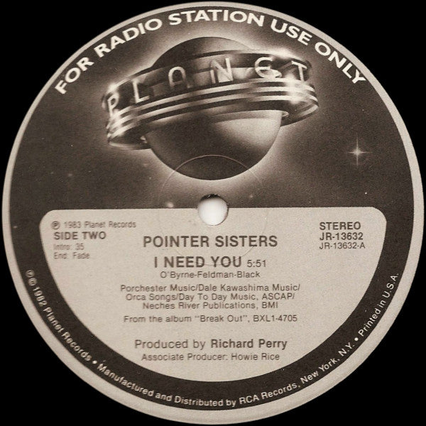 I Need You Pointer Sisters