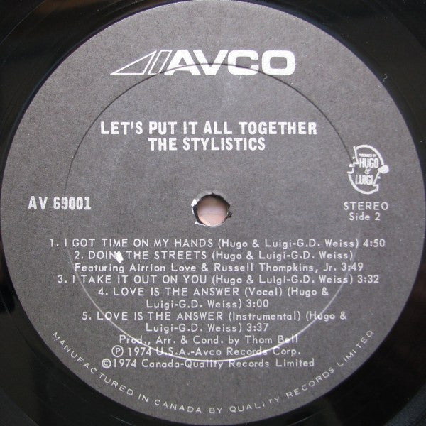 Let's Put It All Together The Stylistics