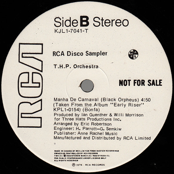 RCA Disco Sampler THP Orchestra