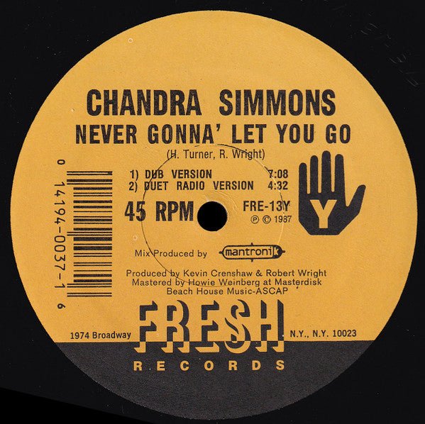 Never Gonna' Let You Go Chandra Simmons