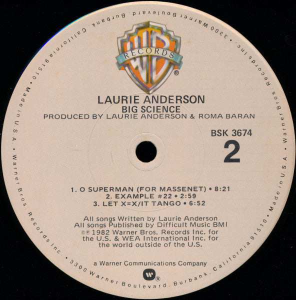 Big Science Laurie Anderson