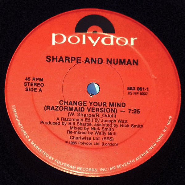 Change Your Mind Sharpe & Numan