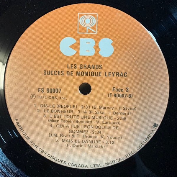Les Grands Succès De Monique Leyrac | Rectangle Triangle