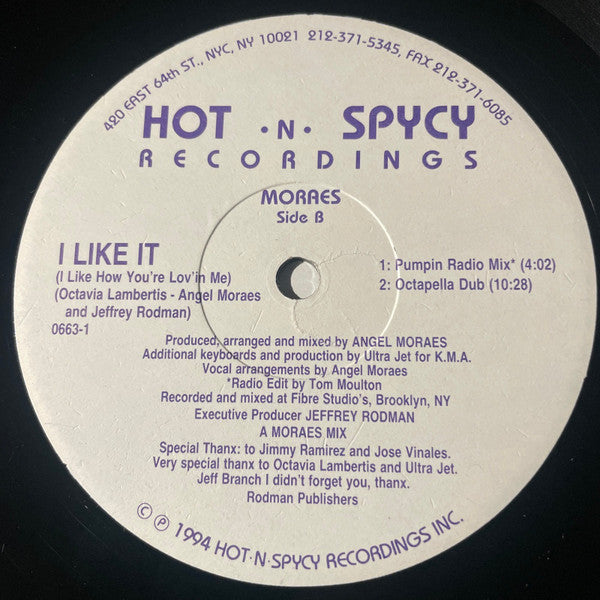 I Like It (I Like How You're Lov'in Me) Angel Moraes