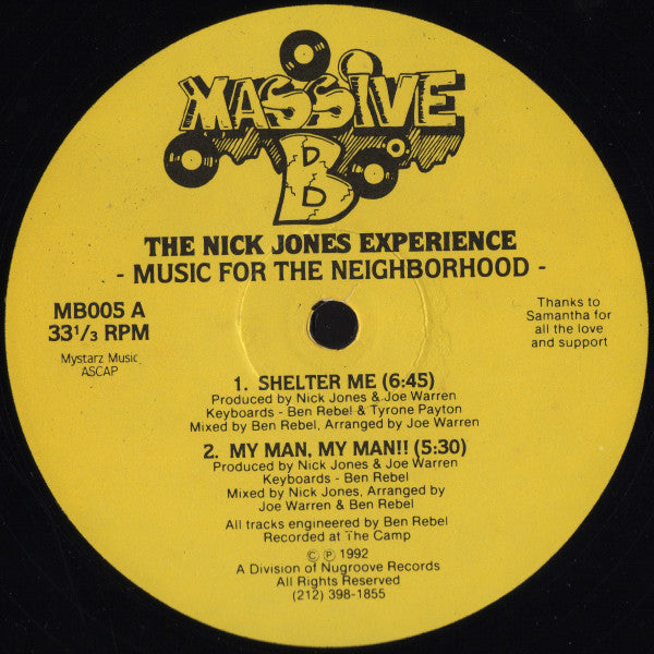Music For The Neighborhood Nick Jones Experience