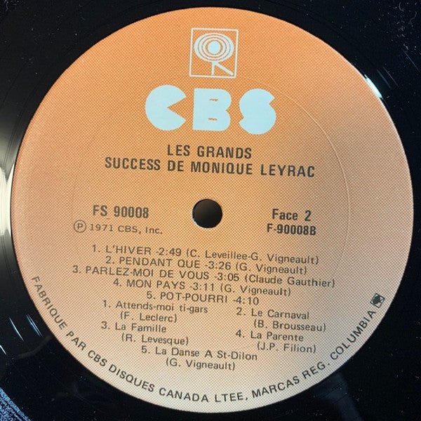 Les Grands Succès De Monique Leyrac Monique Leyrac