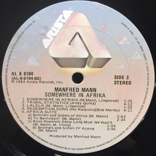 Somewhere In Afrika Manfred Mann's Earth Band