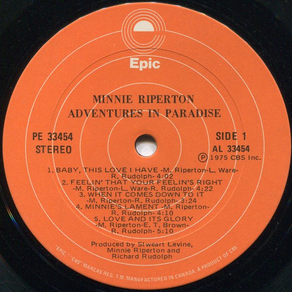 Adventures In Paradise Minnie Riperton
