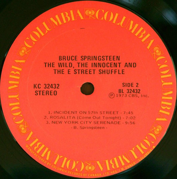 The Wild, The Innocent & The E Street Shuffle Bruce Springsteen