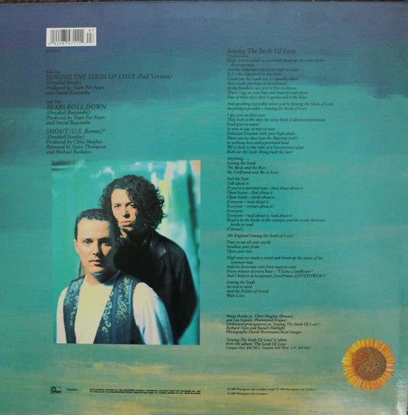 Sowing The Seeds Of Love Tears For Fears