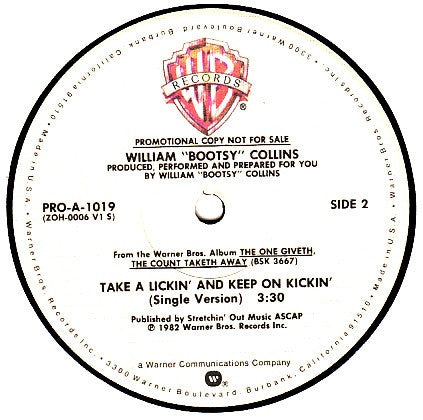 Take A Lickin' And Keep On Kickin' Bootsy Collins