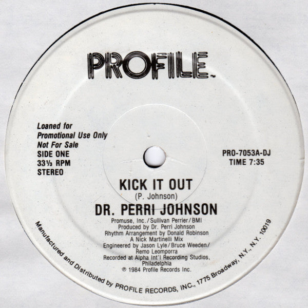 Kick It Out Dr. Perri Johnson