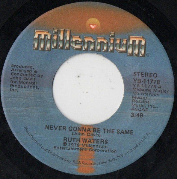 Never Gonna Be The Same / You Are My Life Ruth Waters