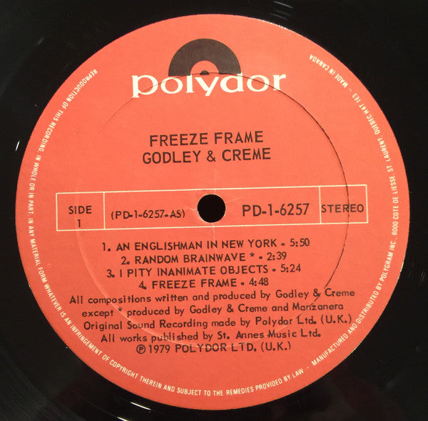 Freeze Frame Godley & Creme