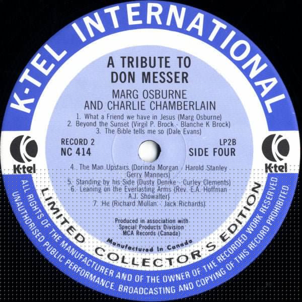 A Tribute To Don Messer Don Messer,Johnny Forrest,Marg Osburne and Charlie Chamberlain