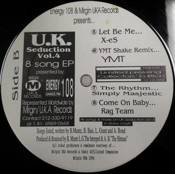 Energy 108 & Mirgin UKA Records Presents U.K. Seduction Vol. 4 Various