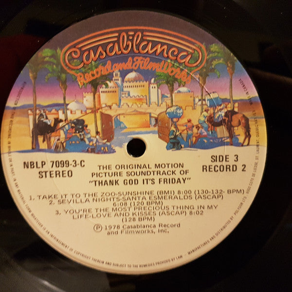 Thank God It's Friday (The Original Motion Picture Soundtrack) Various