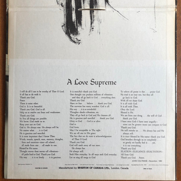 A Love Supreme John Coltrane
