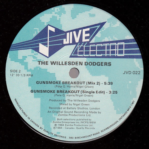 Gunsmoke Breakout Willesden Dodgers