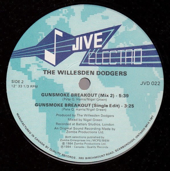 Gunsmoke Breakout Willesden Dodgers