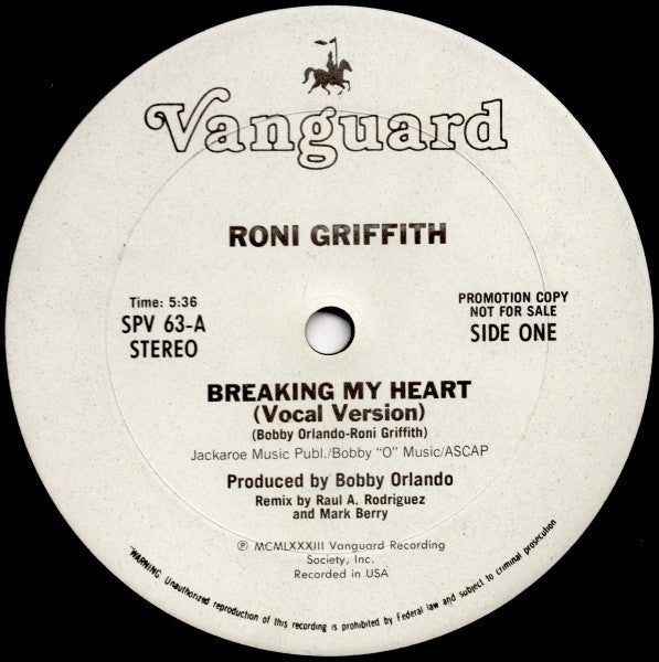Breaking My Heart Roni Griffith