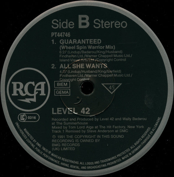 Guaranteed Level 42