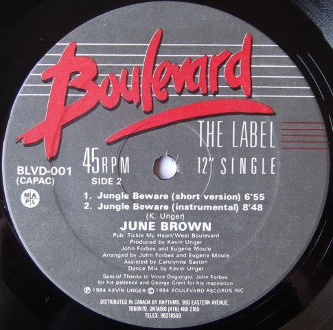 Jungle Beware June Brown