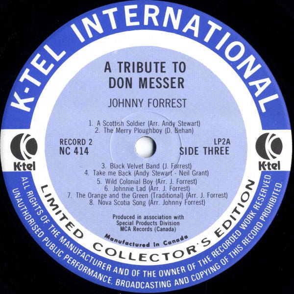 A Tribute To Don Messer Don Messer,Johnny Forrest,Marg Osburne and Charlie Chamberlain