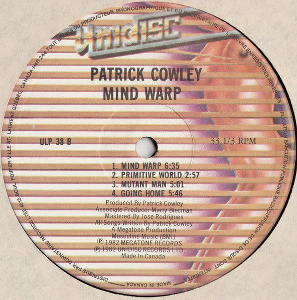 Mind Warp Patrick Cowley