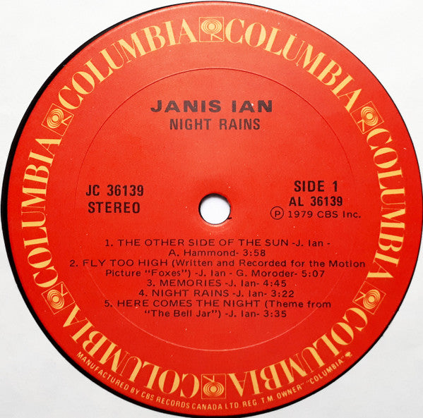 Night Rains Janis Ian