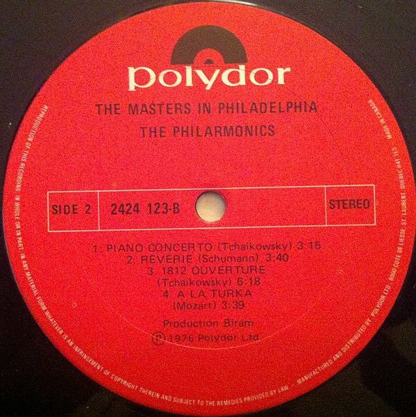The Masters In Philadelphia The Philarmonics