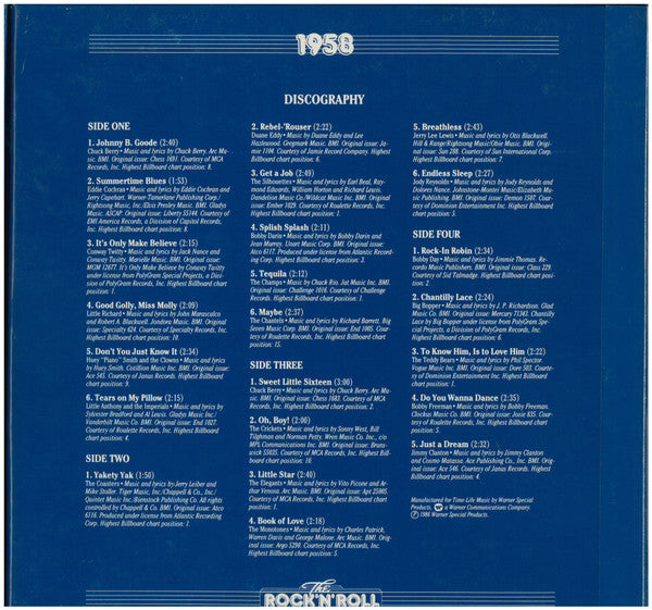 The Rock 'N' Roll Era 1958 Various